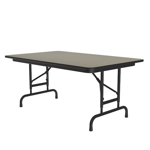 CFA Adjustable HPL Folding Tables 30x48 Savannah Sand